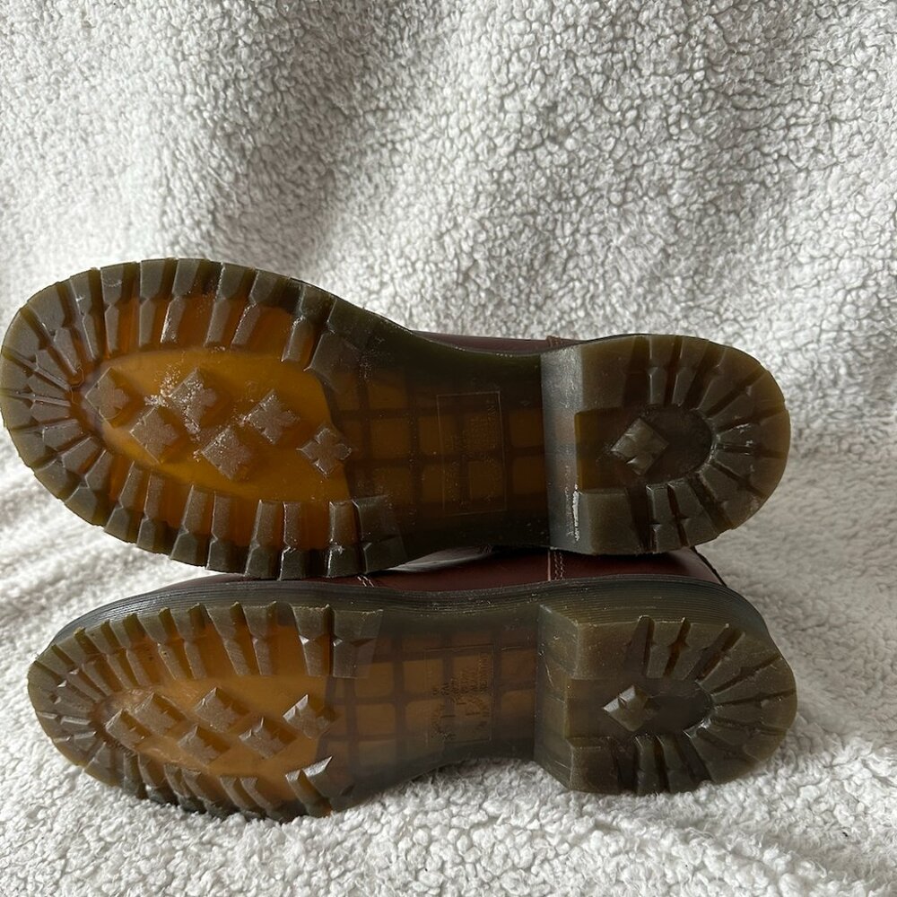 Dr. Martens Leonore 2976 Women's Faux Fur Lined Chelsea Boots Brown Sz 9 (used) - Picture 9 of 10